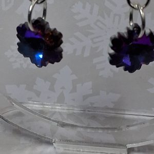 Twilight Crystal Flower Earrings