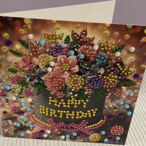 Crystal art birthday card