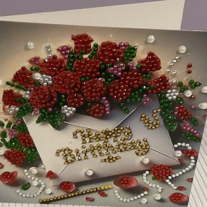 Crystal art birthday card