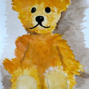 Yellow Teddy - artwork print