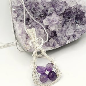 Amethyst nugget pendant