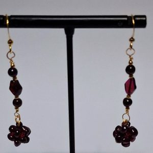 Garnet earrings