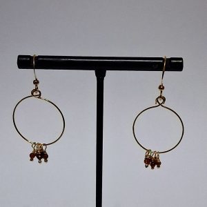Orange Garnet earrings
