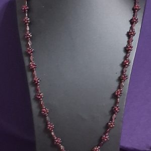 Garnet Knotted necklace