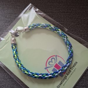 Bracelet 7 inch (Blue and Green)