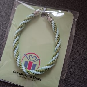 Bracelet 7 inch (Light Blue and Green)