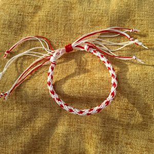 Bracelet 7 inch  (Red Hearts)