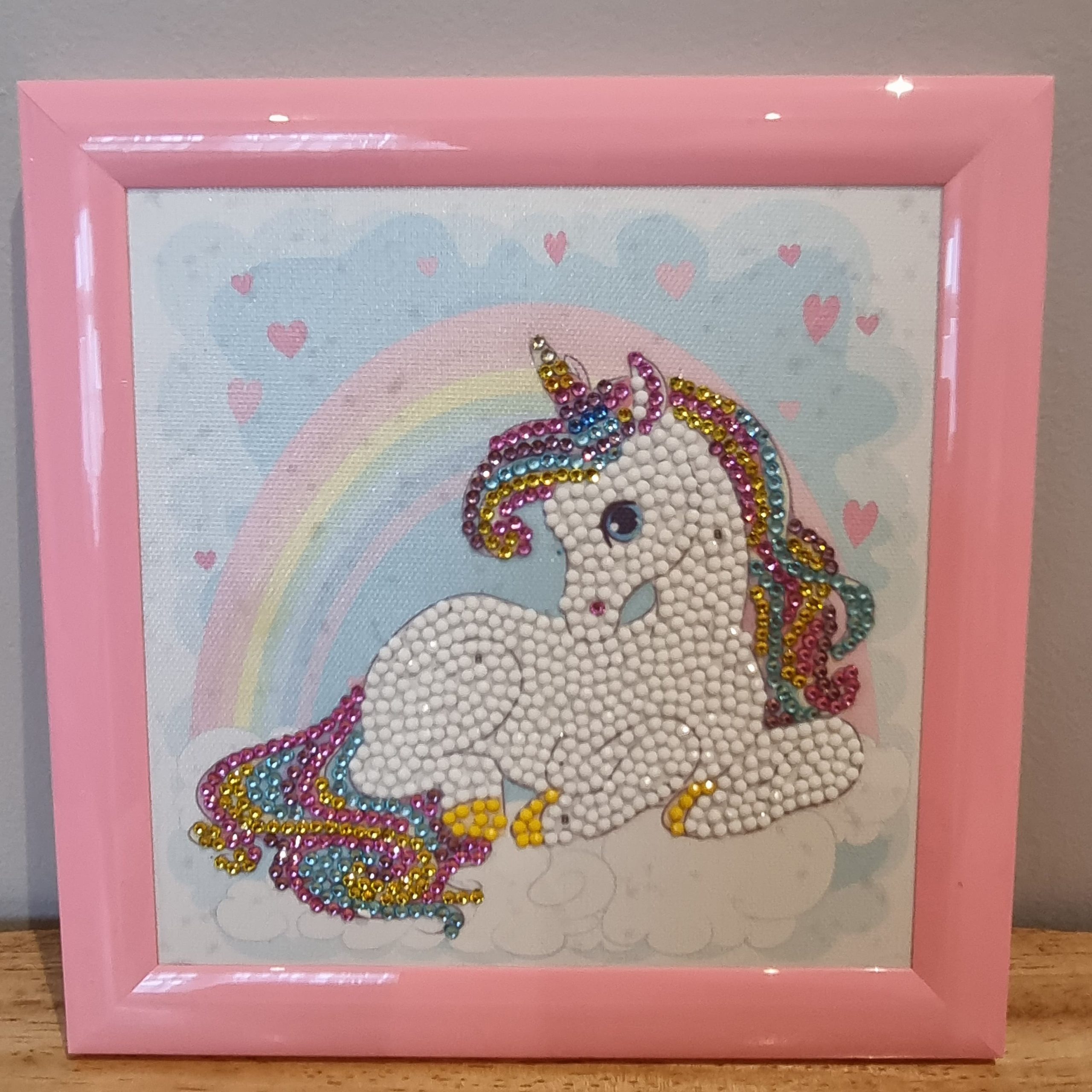 Unicorn Rainbow Crystal Art Frame